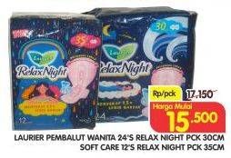 Promo Harga Laurier Relax Night 30cm, 35cm  - Superindo