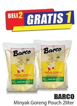 Promo Harga BARCO Minyak Goreng Kelapa per 2 pouch 2 ltr - Hari Hari