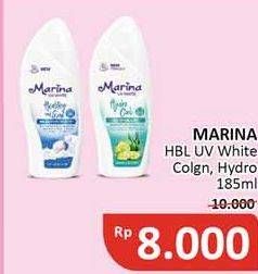 Promo Harga MARINA Hand Body Lotion UV White Collagen Asta, UV White Hydro Cool 185 ml - Alfamidi