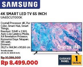 Promo Harga Samsung UA65CU7000K UHD | Smart LED TV  65 Inci  - COURTS