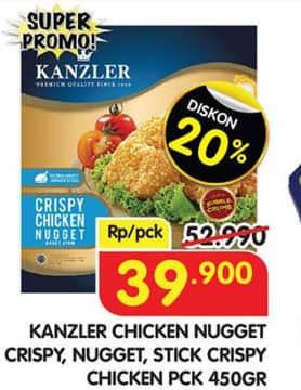 Promo Harga Kanzler Chicken Nugget Crispy, Original, Stick Crispy 450 gr - Superindo