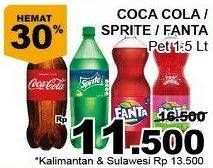 Promo Harga COCA COLA Minuman Soda 1500 ml - Giant