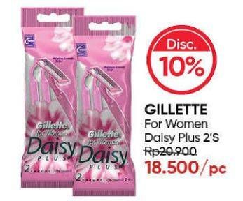 Promo Harga GILLETTE Daisy Plus Daisy Classic Razor 2 pcs - Guardian