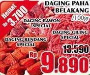 Promo Harga Daging Paha Belakang (Daging Rawon Spesial, Daging Giling Spesial, Daging Rendang Spesial)  - Giant