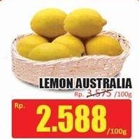 Promo Harga Lemon Import Australia per 100 gr - Hari Hari