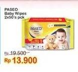 Promo Harga PASEO Baby Wipes per 2 pcs 50 sheet - Indomaret