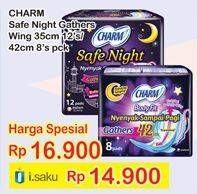 Promo Harga CHARM Safe Night 35cm 12s / 42cm 8s  - Indomaret