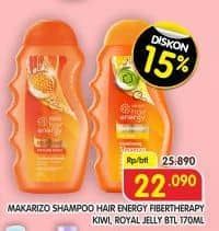 Promo Harga Makarizo Shampoo Royal Jelly, Kiwi 170 ml - Superindo
