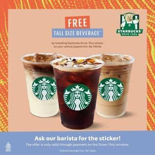 Promo Harga Free Tall Size Beverage  - Starbucks