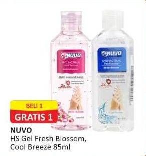 Promo Harga Nuvo Hand Sanitizer Fresh Blossom, Cool Breeze 85 ml - Alfamart