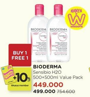 Promo Harga BIODERMA Sensibio H2O 500 ml - Watsons
