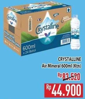 Promo Harga Crystalline Air Mineral per 24 botol 600 ml - Hypermart