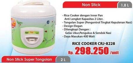 Promo Harga COSMOS Rice Cooker CRJ 8228  - Hari Hari