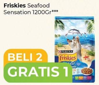 Promo Harga FRISKIES Makanan Kucing Dry Seafood Sensations 1200 gr - Carrefour
