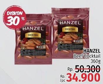 Promo Harga HANZEL Beef Cocktail 360 gr - LotteMart