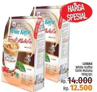Promo Harga Luwak White Koffie 180 gr - LotteMart