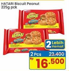 Promo Harga Asia Hatari Jam Biscuits Peanut 250 gr - Indomaret