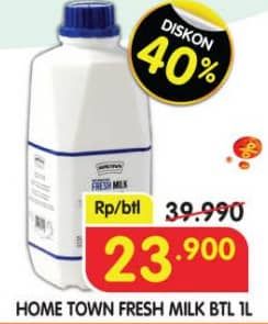 Promo Harga Hometown Fresh Milk 1000 ml - Superindo