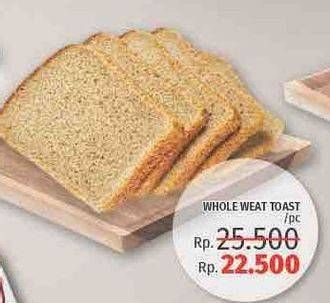 Promo Harga Whole Wheat Toast  - LotteMart