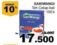Promo Harga Sariwangi Teh Asli 100 pcs - Giant
