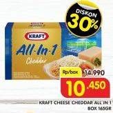 Promo Harga KRAFT All in 1 Cheddar 165 gr - Superindo