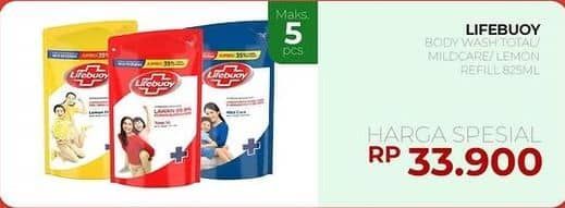 Promo Harga Lifebuoy Body Wash Total 10, Mild Care, Lemon Fresh 825 ml - Yogya