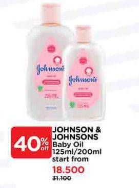 Promo Harga Johnsons Baby Oil 125 ml - Watsons
