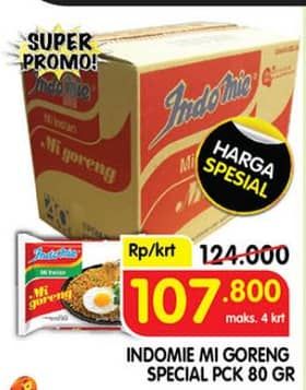 Promo Harga Indomie Mi Goreng Spesial per 40 pcs 85 gr - Superindo