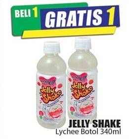 Promo Harga NUTRIJELL Jelly Shake Lychee Flavor 340 ml - Hari Hari