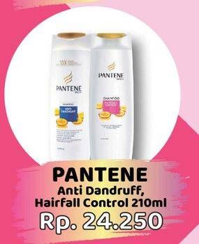 Promo Harga PANTENE Shampoo Anti Dandruff, Hair Fall Control 210 ml - Yogya