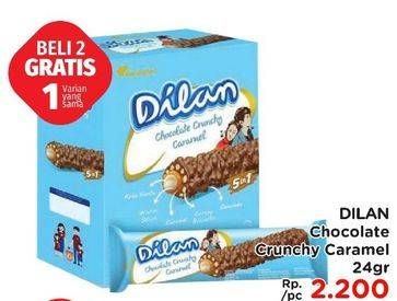 Promo Harga DILAN Chocolate Crunchy Cream Caramel 24 gr - LotteMart