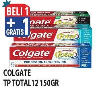 Promo Harga Colgate Toothpaste Total Whitening 150 gr - Hypermart