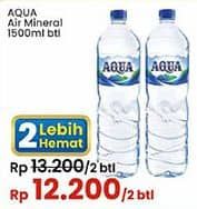 Promo Harga Aqua Air Mineral 1500 ml - Indomaret
