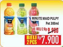 Promo Harga Minute Maid Juice Pulpy 300 ml - Hypermart