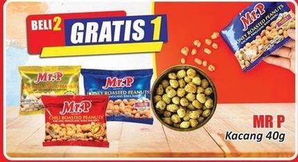 Promo Harga Mr.p Peanuts Honey Roasted Cashewnuts, Madu, Balado 40 gr - Hari Hari