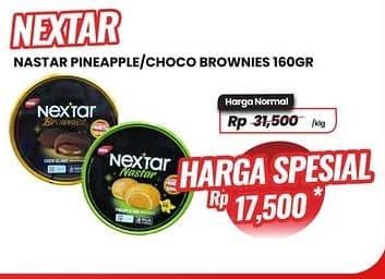 Promo Harga Nabati Nextar Cookies Nastar Pineapple Jam, Brownies Choco Delight 160 gr - Carrefour