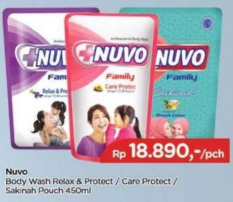 Promo Harga NUVO Body Wash Relax Protect, Care Protect, Sakinah 450 ml - TIP TOP