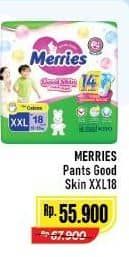 Promo Harga Merries Pants Good Skin XXL18 18 pcs - Alfamart