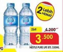 Promo Harga NESTLE Pure Life Air Mineral per 2 botol 330 ml - Superindo