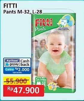 Promo Harga Fitti Pants M32, L28 28 pcs - Alfamart