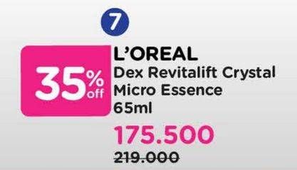 Promo Harga Loreal Dex Revitalift Crystal Micro Essence 65 ml - Watsons
