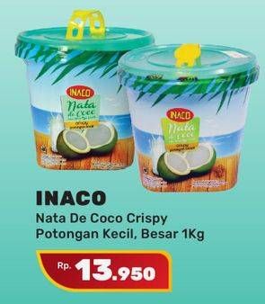 Promo Harga INACO Nata De Coco Crispy Potongan Besar, Crispy Potongan Kecil 1000 gr - Yogya
