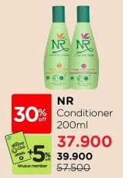 NR Conditioner 200 ml Diskon 30%, Harga Promo Rp39.900, Harga Normal Rp57.500, Khusus Member Rp. 37.900, Khusus Member