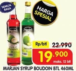 Promo Harga Marjan Syrup Boudoin All Variants 460 ml - Superindo
