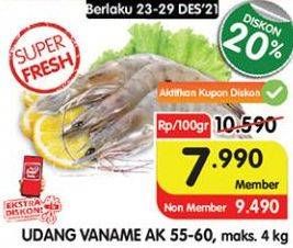 Promo Harga Udang Vanamae AK55-60 100 gr - Superindo