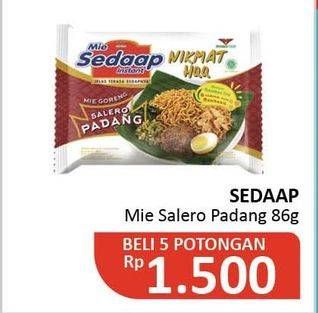 Promo Harga SEDAAP Mie Goreng Salero Padang per 5 pcs 86 gr - Alfamidi