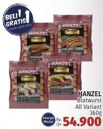 Promo Harga Hanzel Bratwurst All Variants 360 gr - LotteMart