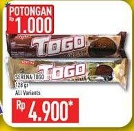 Promo Harga SERENA TOGO Biskuit Cokelat All Variants 128 gr - Hypermart