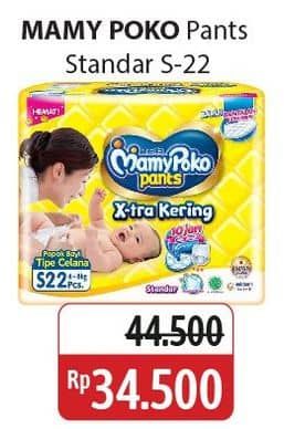 Promo Harga Mamy Poko Pants Xtra Kering S22 22 pcs - Alfamidi