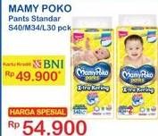 Promo Harga Mamy Poko Pants Xtra Kering L30, M34, S40 30 pcs - Indomaret